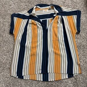 Liz Claiborne Multicolor Striped Blouse